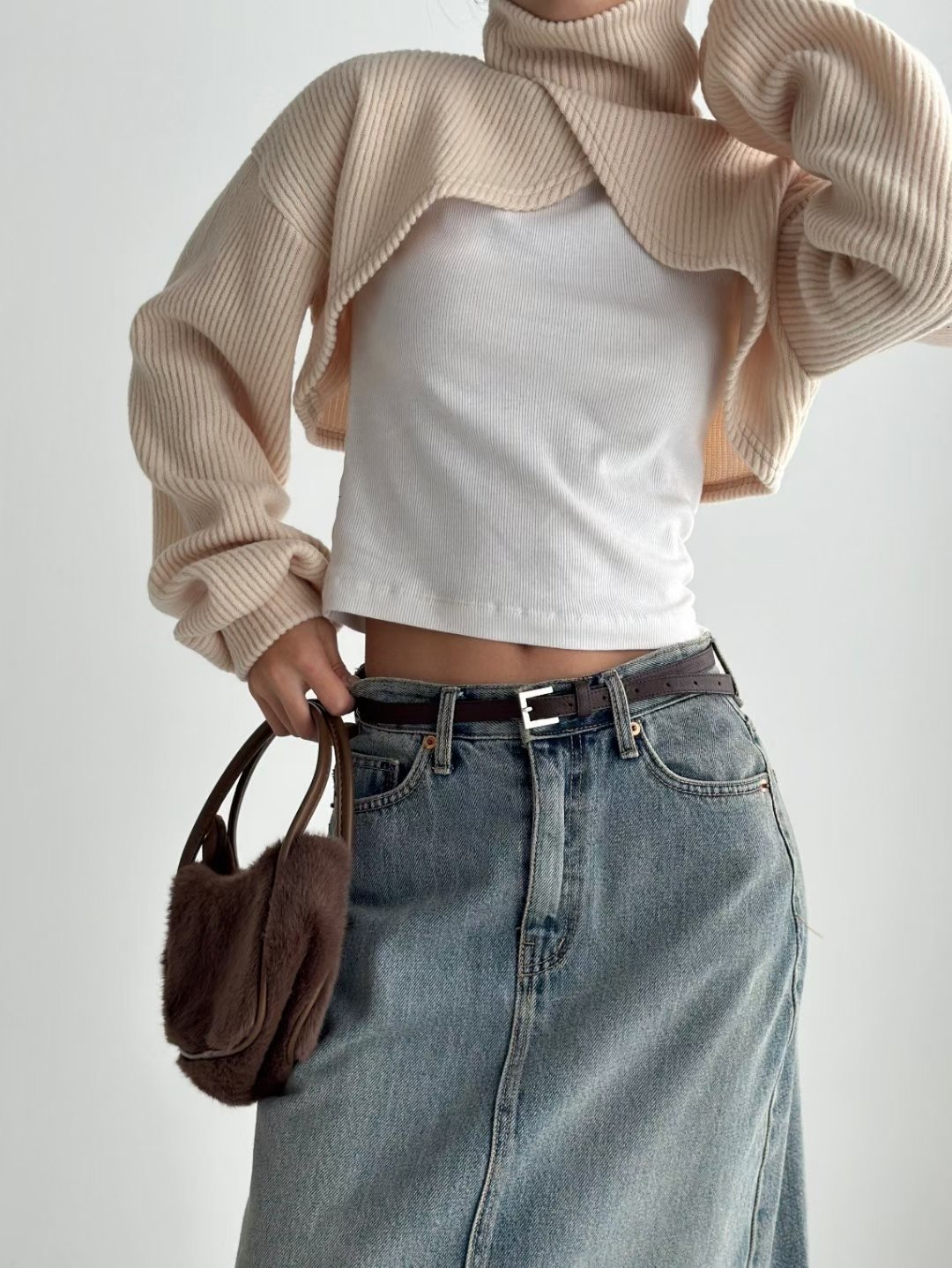 KIKI ROOM韓國直郵㊣女士新品真品人氣25秋冬職業休閑針織衫KIKI ROOM針織衫圖色2