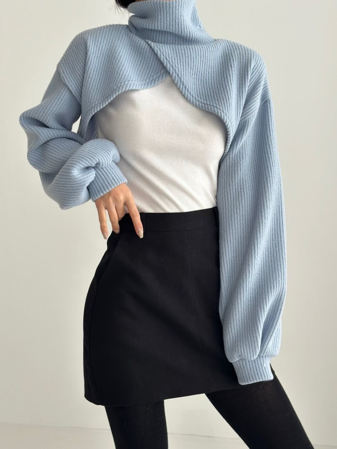 KIKI ROOM韓國直郵㊣女士新品真品人氣25秋冬職業休閑針織衫KIKI ROOM針織衫圖色4