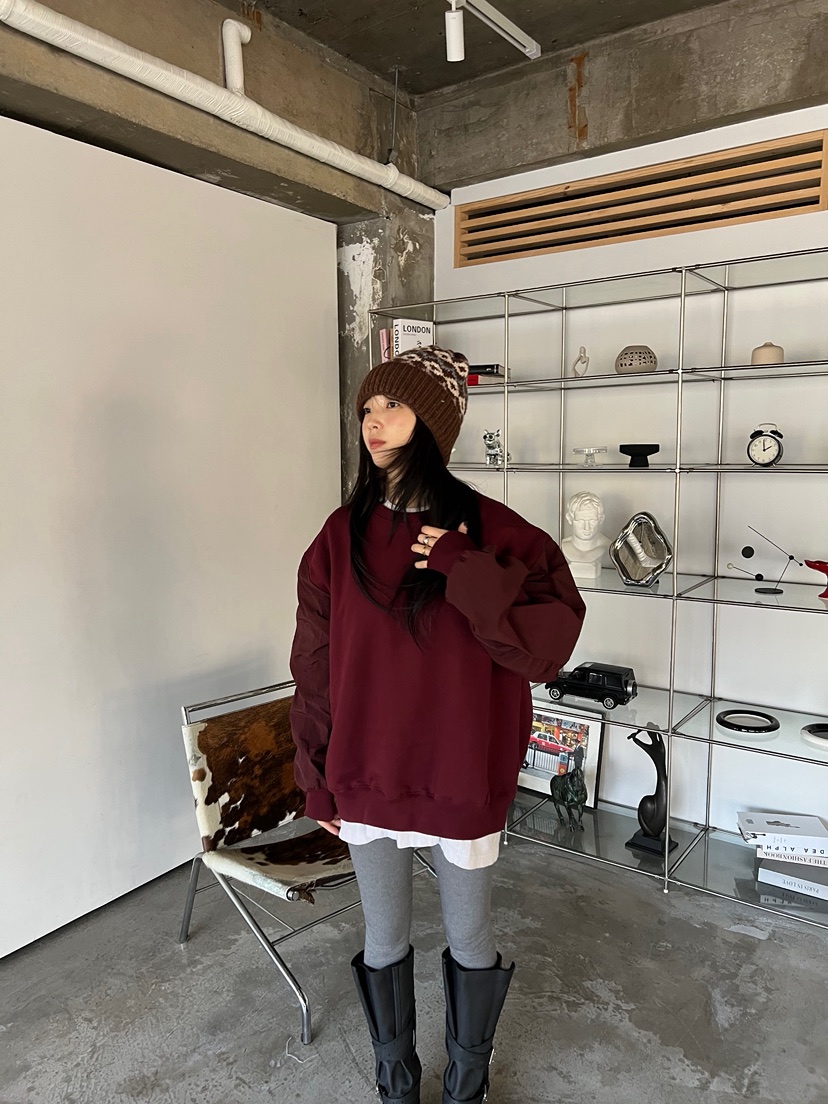 SOLAR東大門㊣代購女士新品休閑人氣真品職業時尚衛衣馬海毛SOLAR衛衣