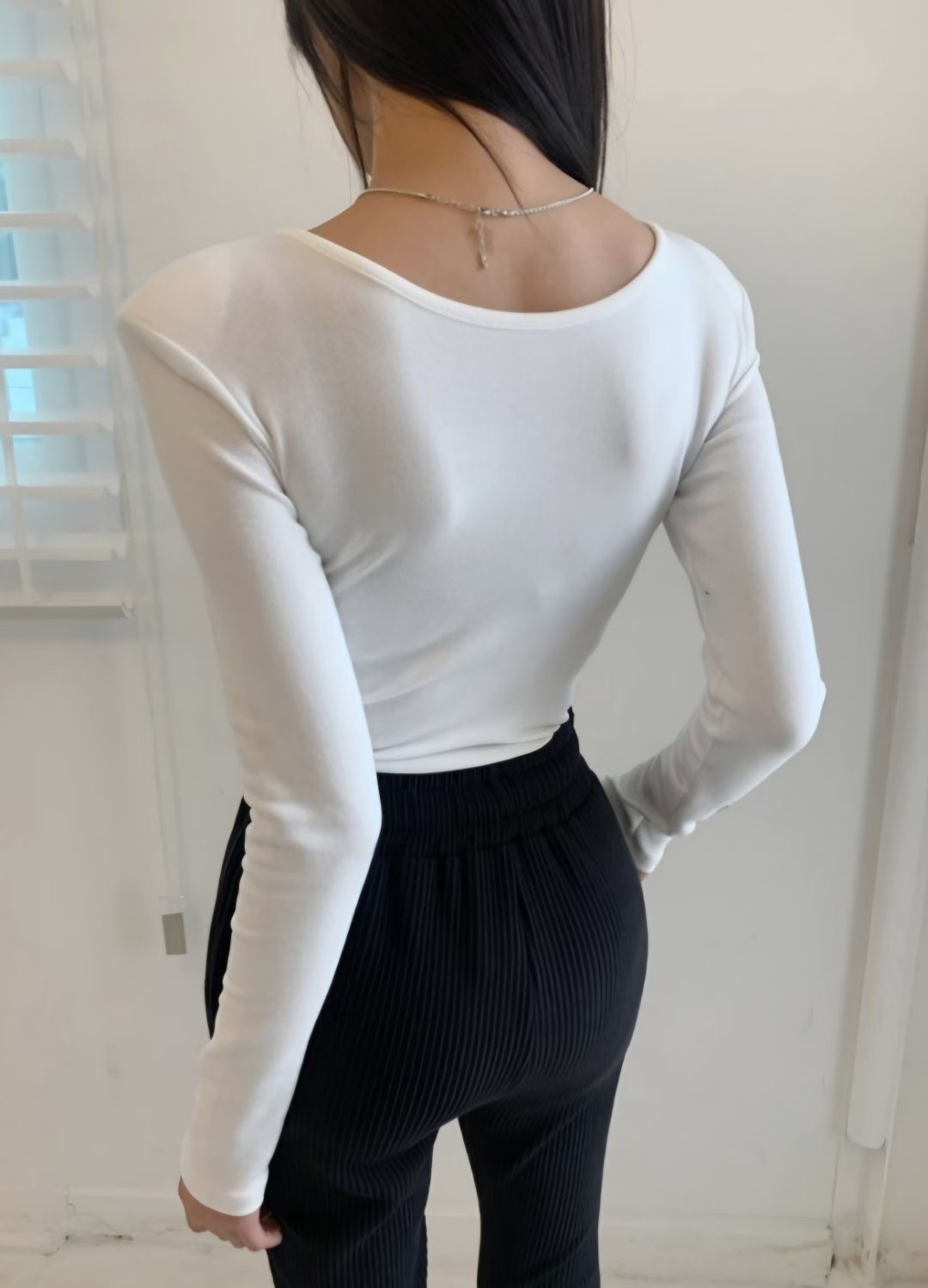 KIKI ROOM韓國直郵㊣女裝新款時尚人氣休閑真品熱賣長袖T恤KIKI ROOM長袖T恤