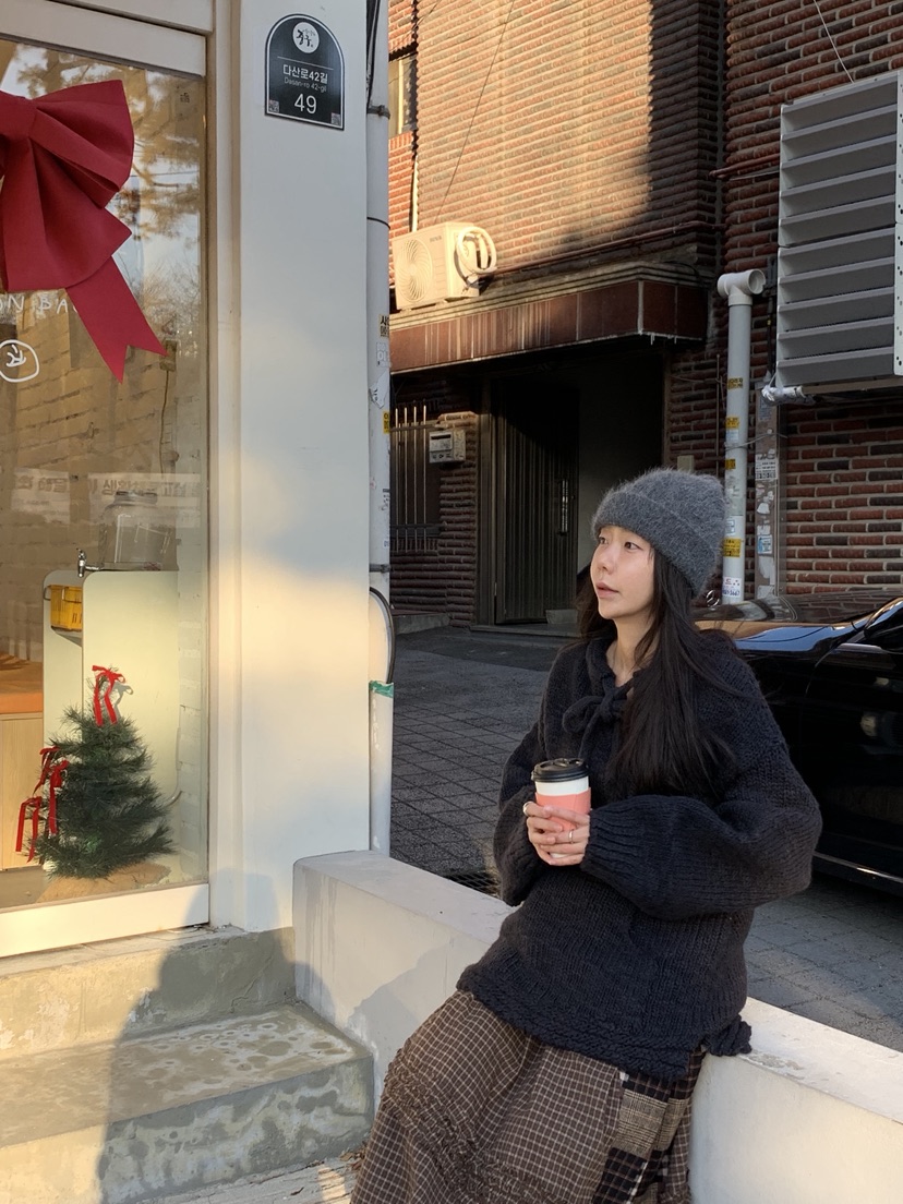 SUNDER MARKET東大門㊣直郵女士新款人氣時尚25秋冬針織衫SUNDER MARKET針織衫