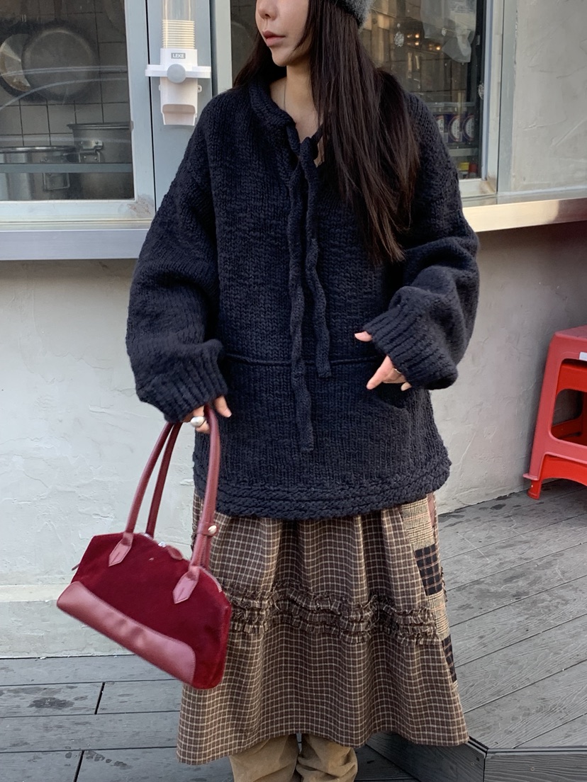 SUNDER MARKET東大門㊣直郵女士新款人氣時尚25秋冬針織衫SUNDER MARKET針織衫圖色1