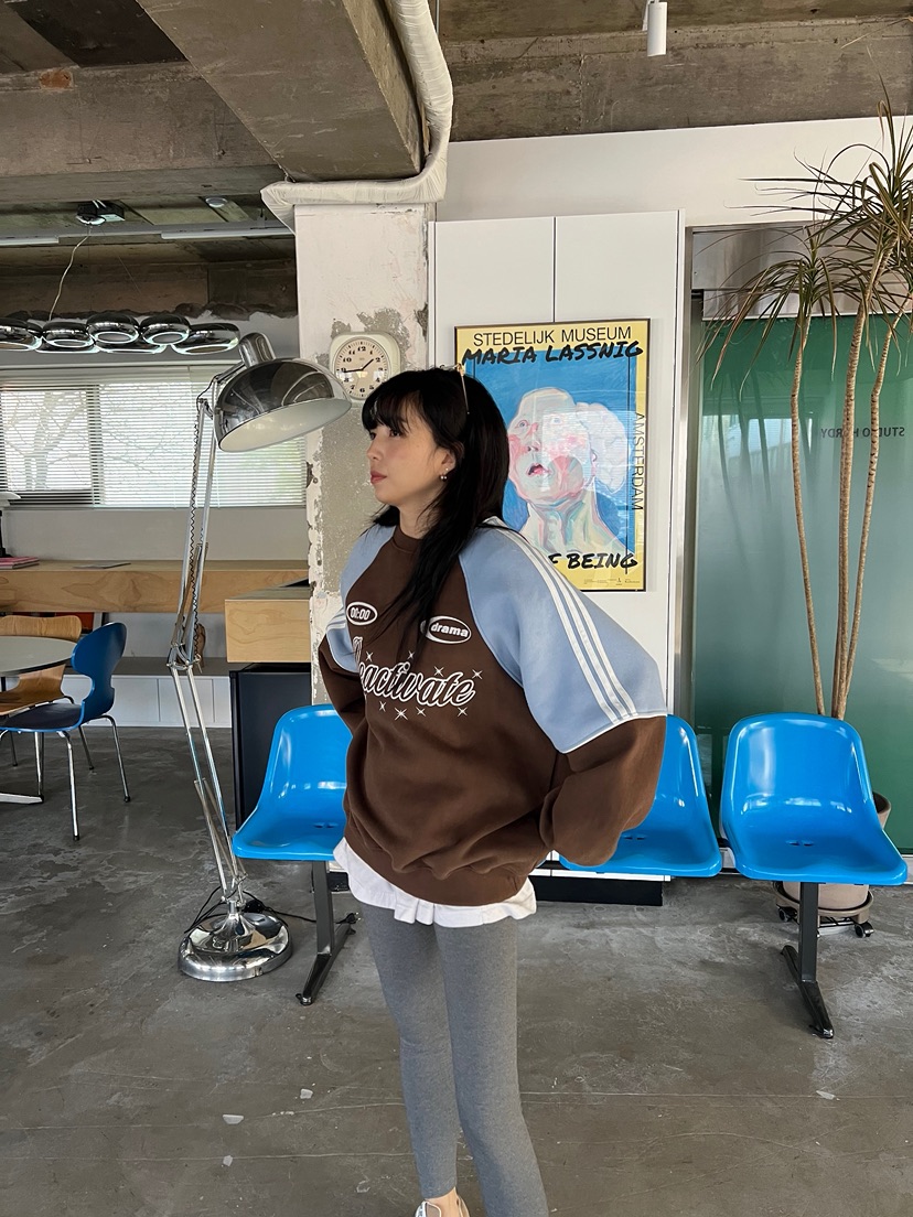 SOLAR韓國直郵㊣女士新款時尚休閑熱賣25秋冬職業人氣衛衣羊毛SOLAR衛衣