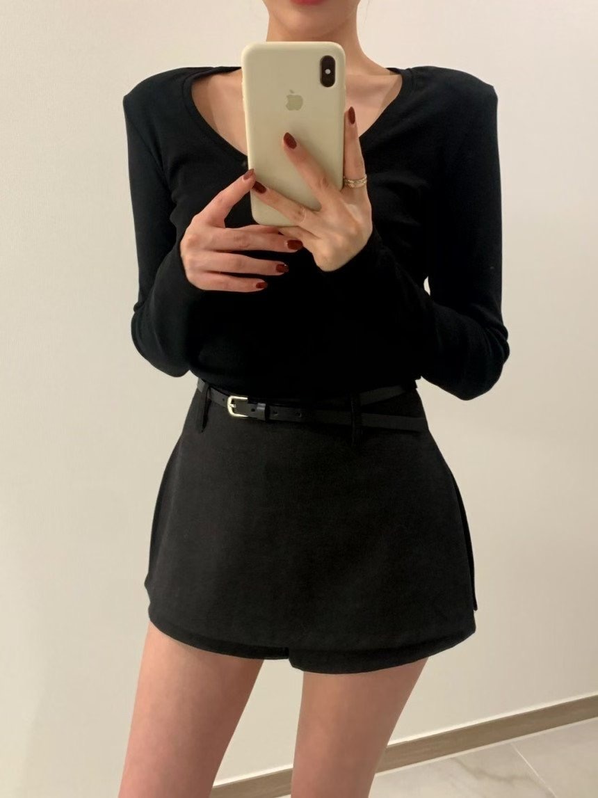 KIKI ROOM韓國代購㊣女士新品職業推薦熱賣休閑25秋冬長袖T恤KIKI ROOM長袖T恤