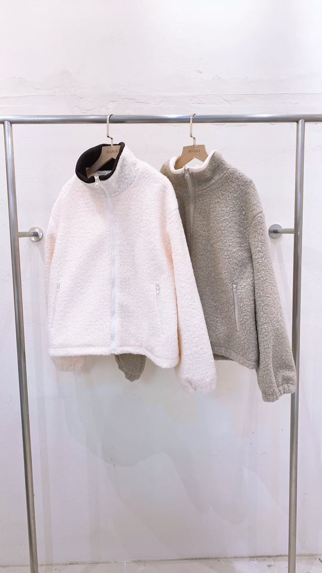 BARO東大門㊣代購女士新品推薦職業25秋冬人氣熱賣夾克羊毛BARO夾克