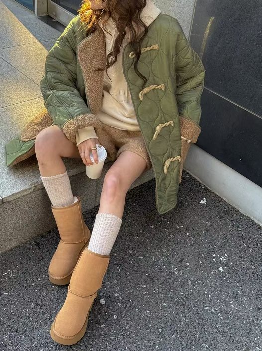 HAPER東大門㊣實拍女裝新款人氣25秋冬休閑推薦真品長款棉服HAPER長款棉服