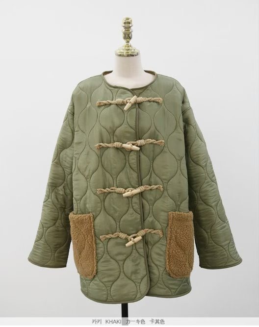 HAPER東大門㊣實拍女裝新款人氣25秋冬休閑推薦真品長款棉服HAPER長款棉服圖色1