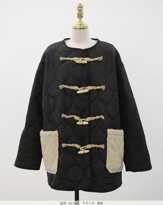 HAPER東大門㊣實拍女裝新款人氣25秋冬休閑推薦真品長款棉服HAPER長款棉服圖色2