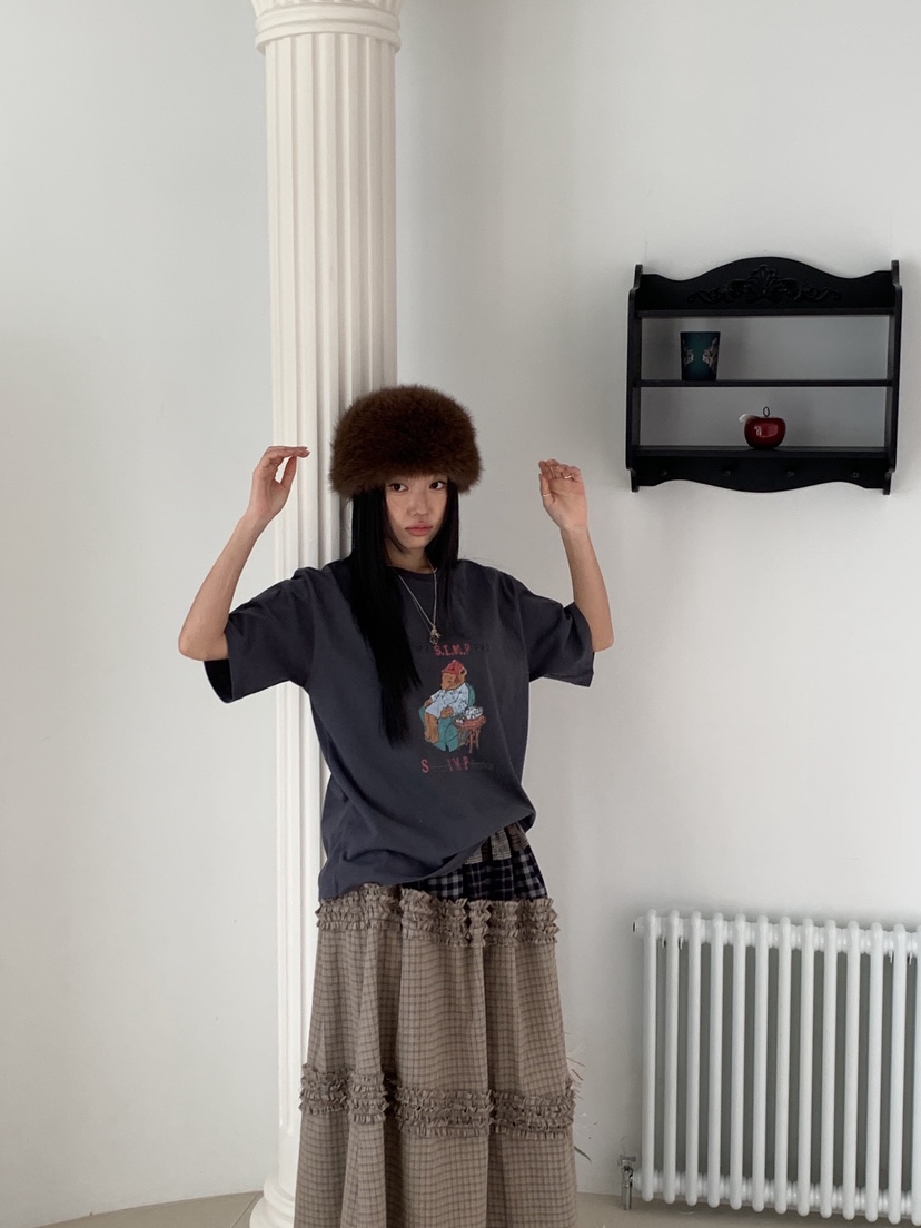 SUNDER MARKET東大門㊣代購女士新款休閑熱賣推薦25秋冬T恤SUNDER MARKETT恤