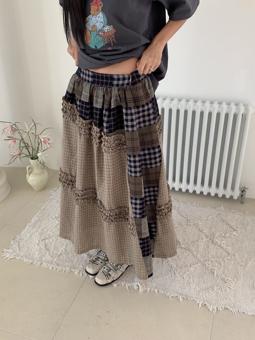 SUNDER MARKET韓國直郵㊣女裝新品熱賣職業25秋冬真品長裙SUNDER MARKET長裙