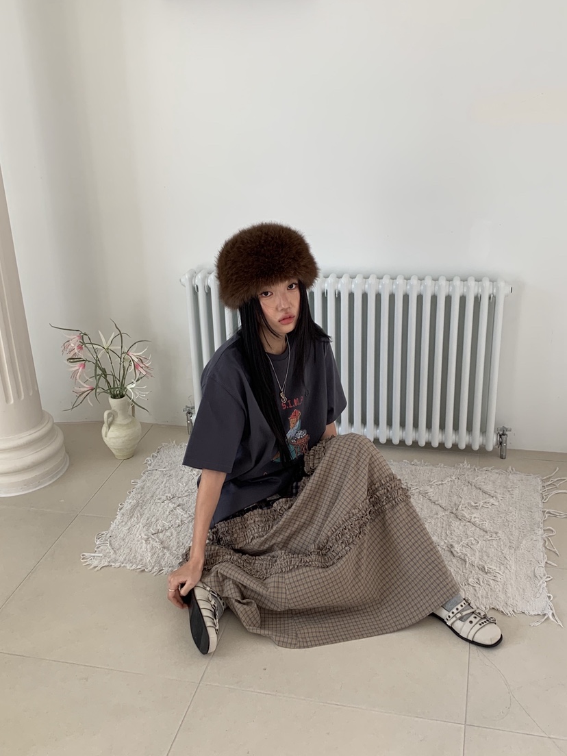 SUNDER MARKET韓國直郵㊣女裝新品熱賣職業25秋冬真品長裙SUNDER MARKET長裙