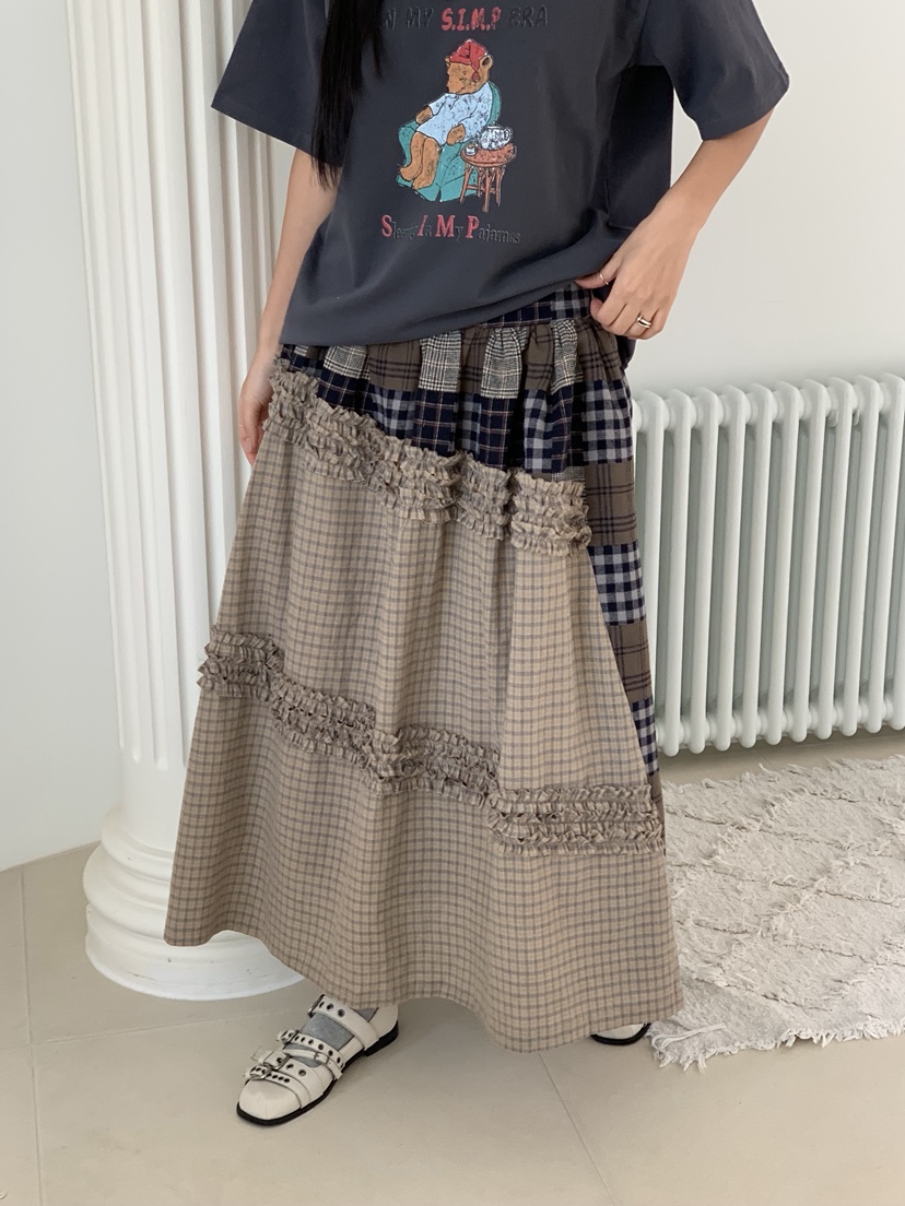 SUNDER MARKET韓國直郵㊣女裝新品熱賣職業25秋冬真品長裙SUNDER MARKET長裙