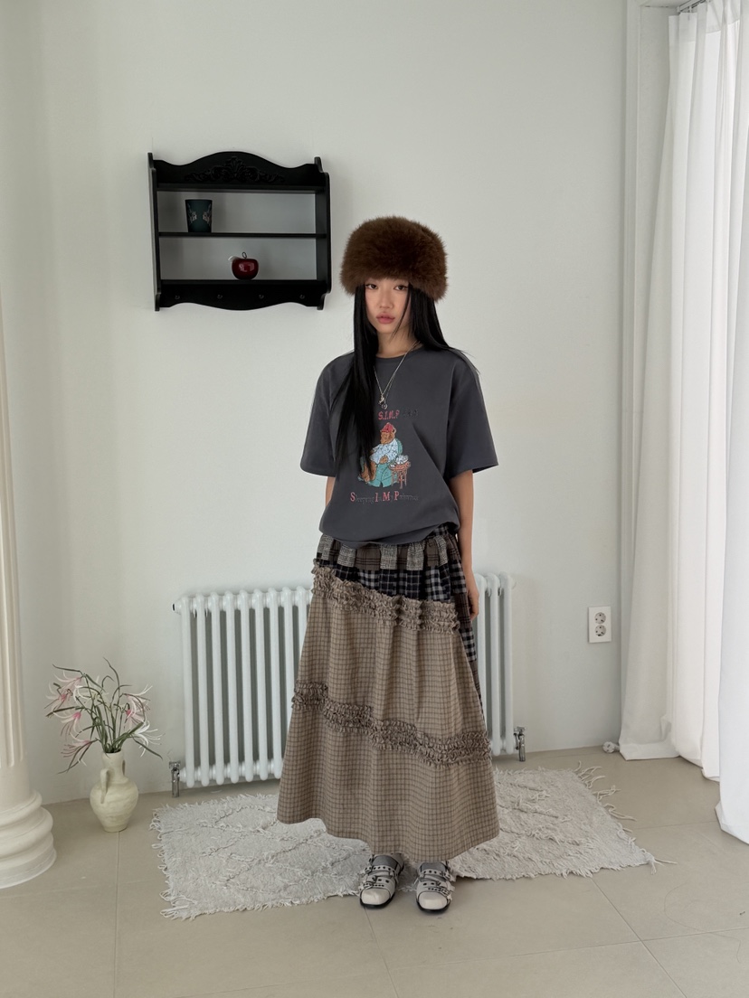 SUNDER MARKET韓國直郵㊣女裝新品熱賣職業25秋冬真品長裙SUNDER MARKET長裙