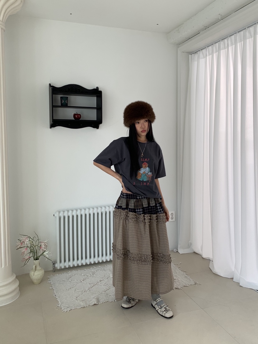 SUNDER MARKET韓國直郵㊣女裝新品熱賣職業25秋冬真品長裙SUNDER MARKET長裙