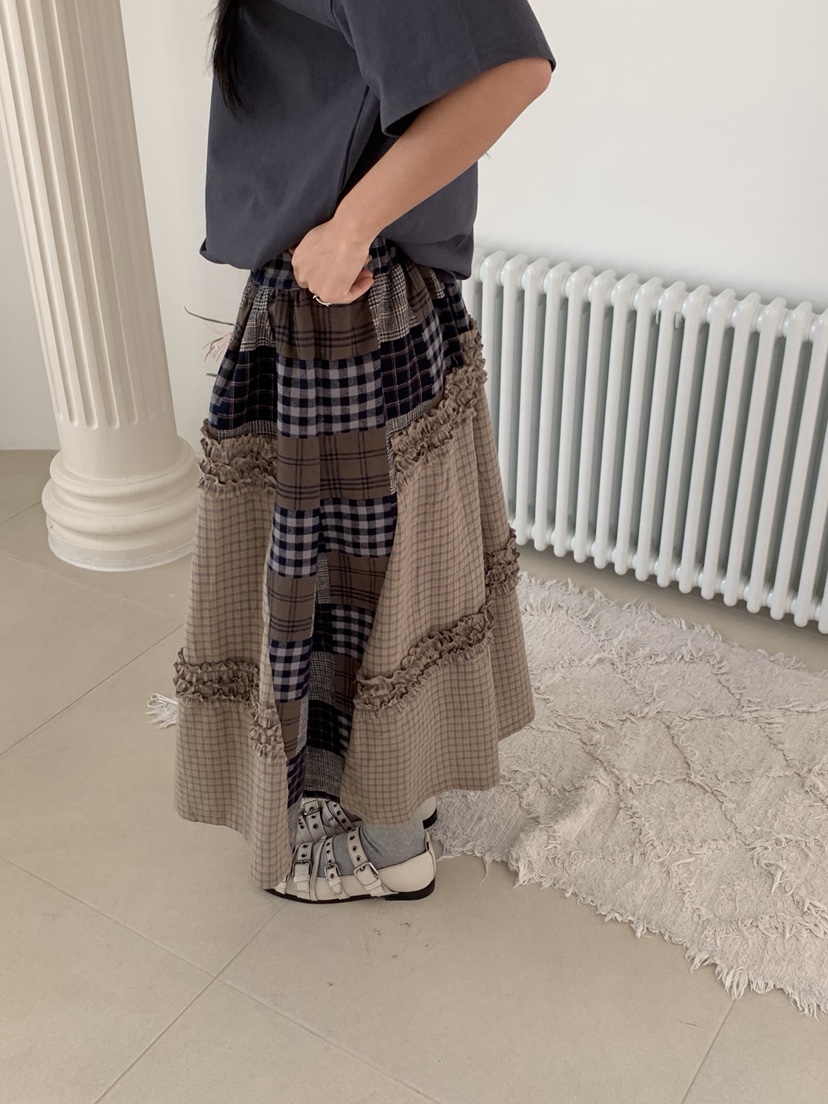 SUNDER MARKET韓國直郵㊣女裝新品熱賣職業25秋冬真品長裙SUNDER MARKET長裙