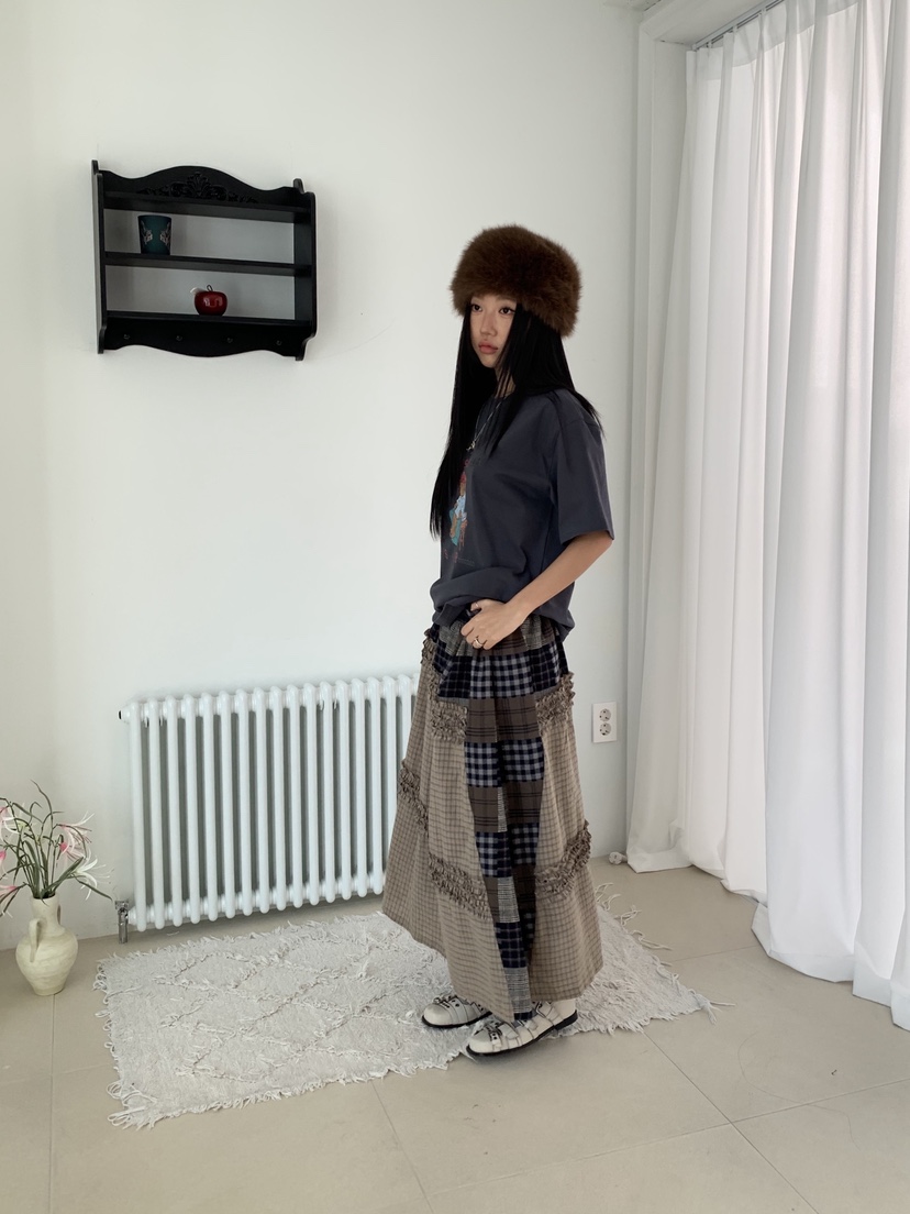 SUNDER MARKET韓國直郵㊣女裝新品熱賣職業25秋冬真品長裙SUNDER MARKET長裙