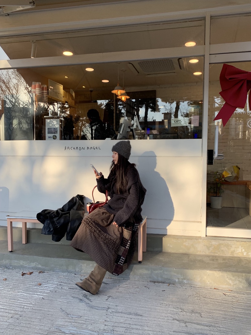 SUNDER MARKET韓國直郵㊣女裝新品熱賣職業25秋冬真品長裙SUNDER MARKET長裙