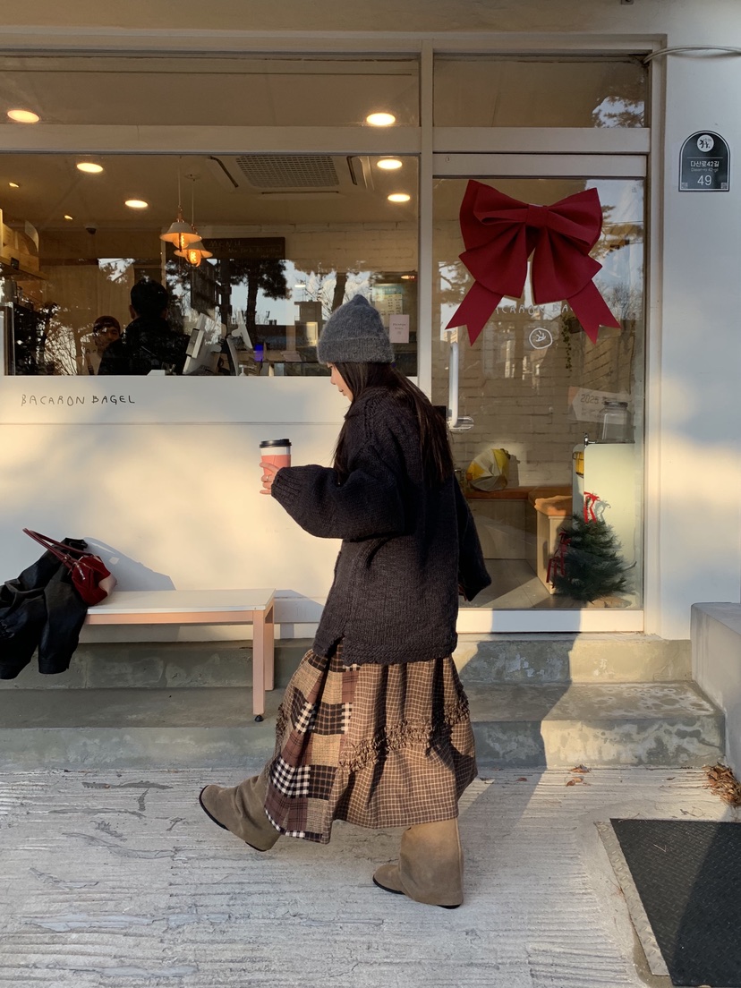 SUNDER MARKET韓國直郵㊣女裝新品熱賣職業25秋冬真品長裙SUNDER MARKET長裙