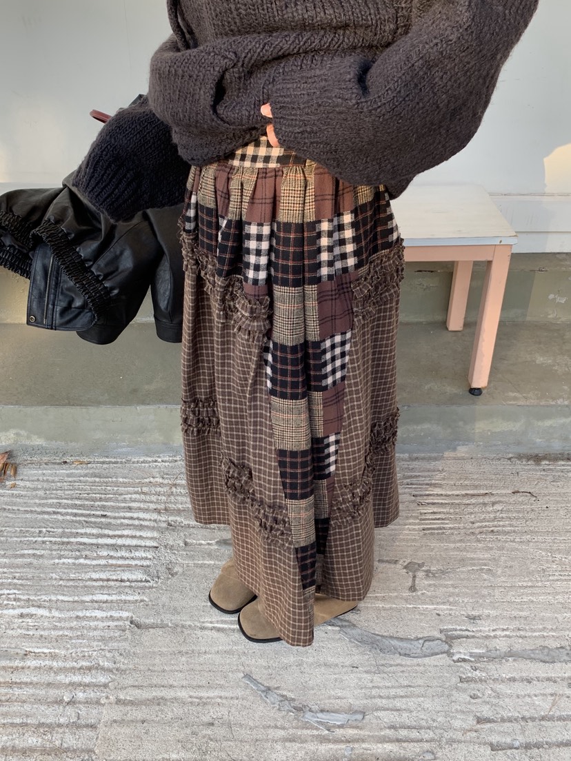 SUNDER MARKET韓國直郵㊣女裝新品熱賣職業25秋冬真品長裙SUNDER MARKET長裙