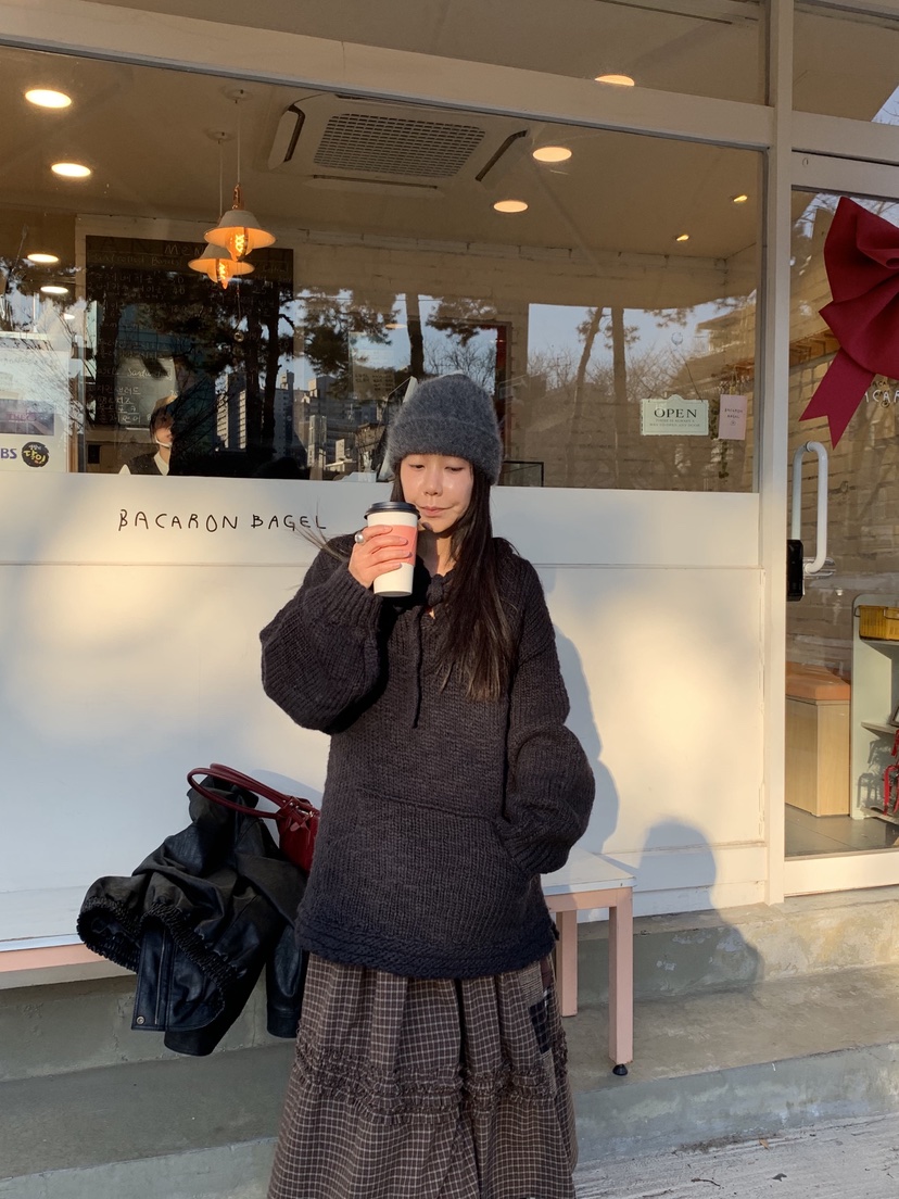 SUNDER MARKET韓國直郵㊣女裝新品熱賣職業25秋冬真品長裙SUNDER MARKET長裙