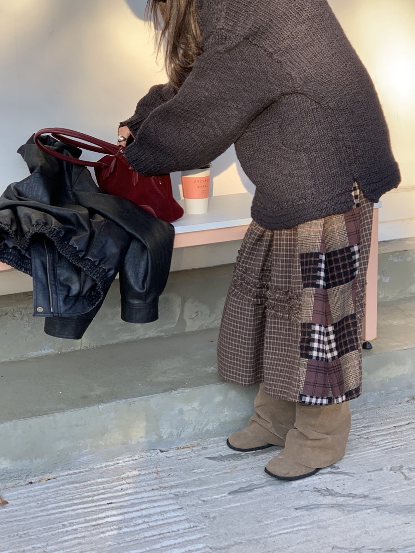 SUNDER MARKET韓國直郵㊣女裝新品熱賣職業25秋冬真品長裙SUNDER MARKET長裙