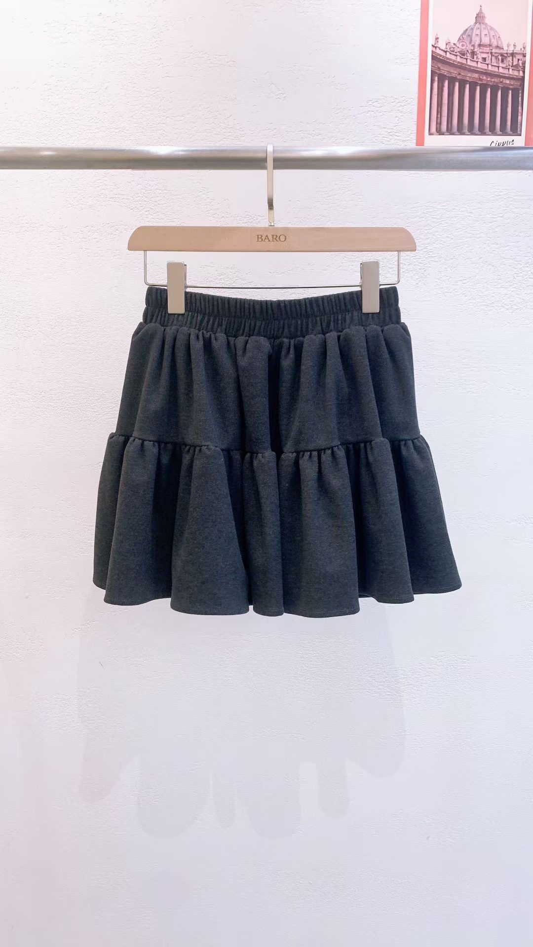 BARO東大門㊣代購女士新品時尚熱賣人氣25秋冬真品休閑短裙BARO短裙圖色1