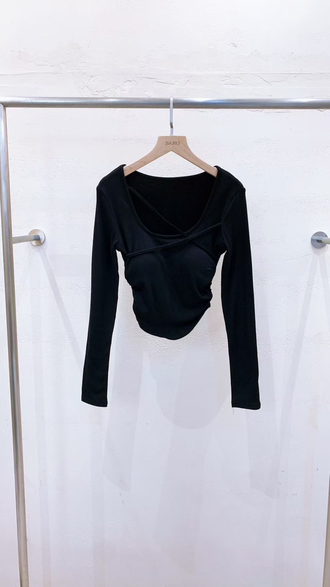 BARO東大門㊣代購女裝新品人氣休閑職業真品25秋冬推薦長袖T恤BARO長袖T恤圖色3