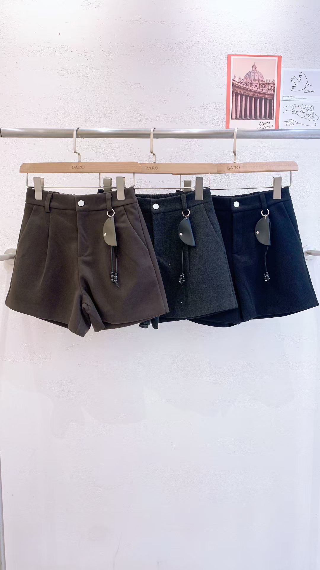 BARO東大門㊣實拍女士新品人氣25秋冬休閑推薦真品時尚短褲BARO短褲