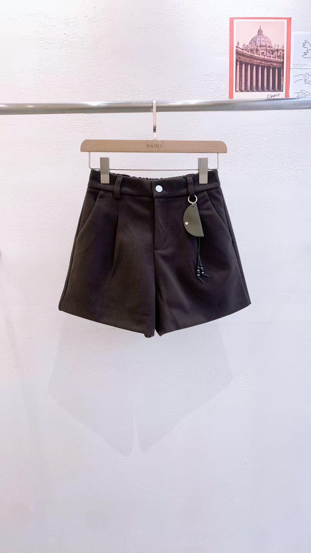 BARO東大門㊣實拍女士新品人氣25秋冬休閑推薦真品時尚短褲BARO短褲圖色1