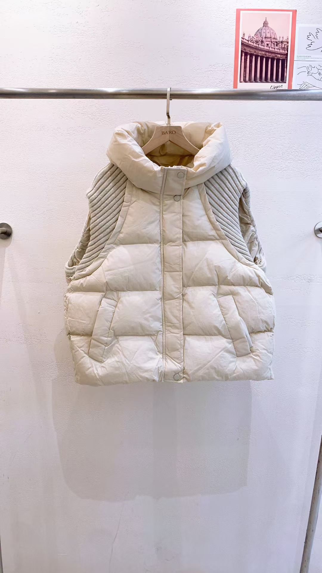 BARO東大門㊣實拍女裝新品真品人氣25秋冬推薦時尚休閑馬甲BARO馬甲圖色1