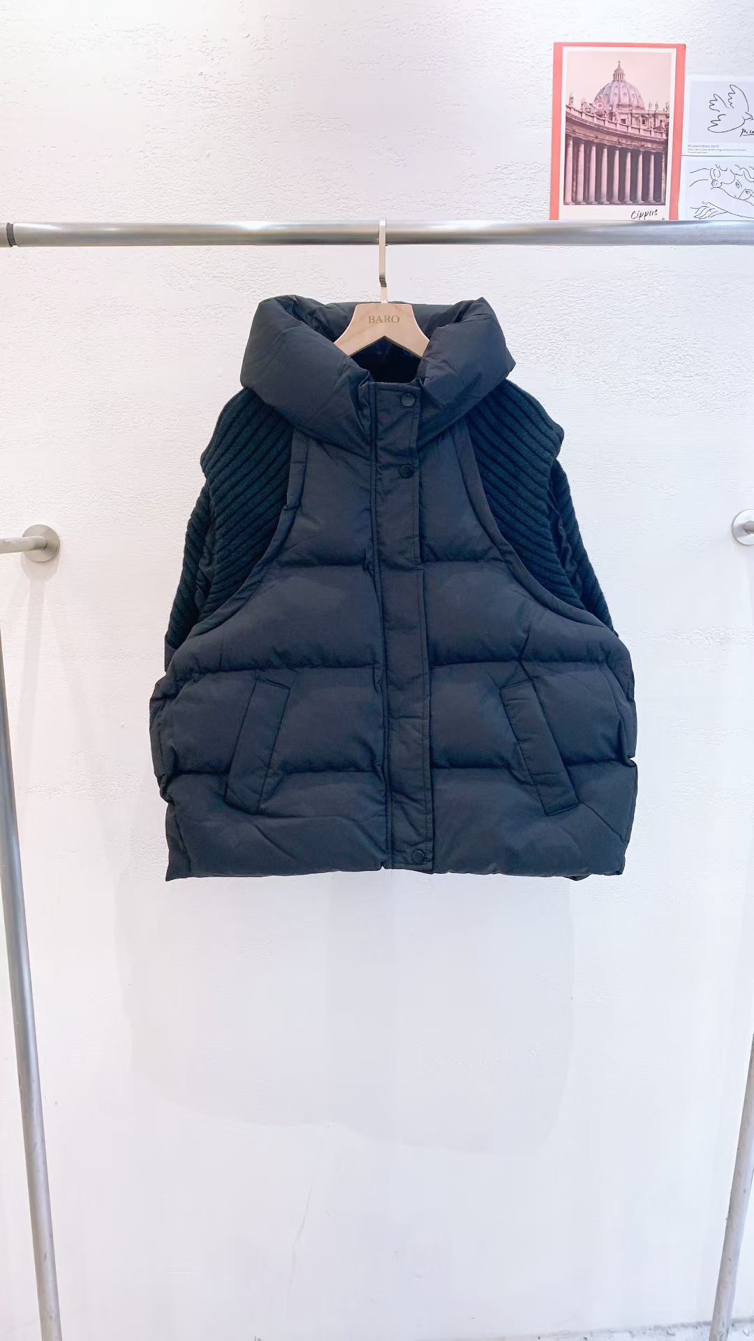 BARO東大門㊣實拍女裝新品真品人氣25秋冬推薦時尚休閑馬甲BARO馬甲圖色2