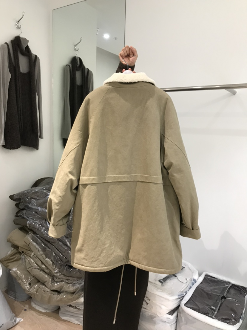 AUBE東大門㊣直郵女裝新款休閑職業熱賣推薦人氣短款大衣羊毛AUBE短款大衣