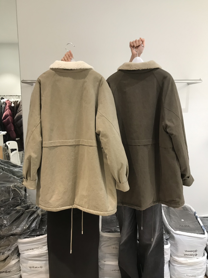 AUBE東大門㊣直郵女裝新款休閑職業熱賣推薦人氣短款大衣羊毛AUBE短款大衣