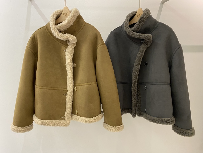 WEAUE SELVAGE東大門㊣實拍女裝新品人氣職業熱賣短款大衣Weave Selvage短款大衣