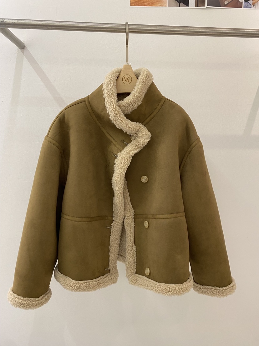 WEAUE SELVAGE東大門㊣實拍女裝新品人氣職業熱賣短款大衣Weave Selvage短款大衣圖色1