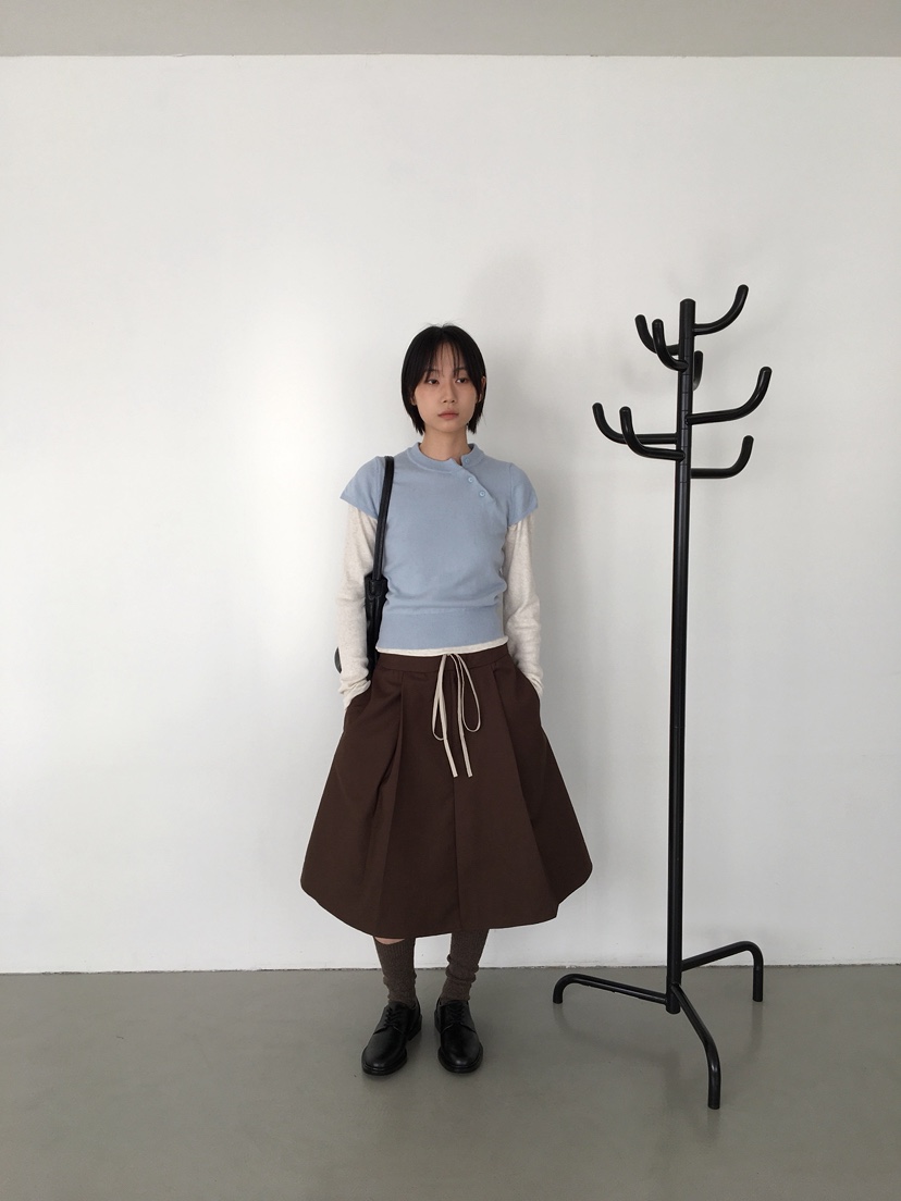 CCW韓國代購㊣女裝新款職業熱賣休閑真品推薦時尚半身裙中短裙CCW--NYUNYU半身裙/中短裙