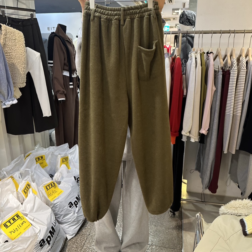 LIL韓國代購㊣女士新品時尚人氣熱賣真品25秋冬推薦休閑褲加絨LIL休閑褲