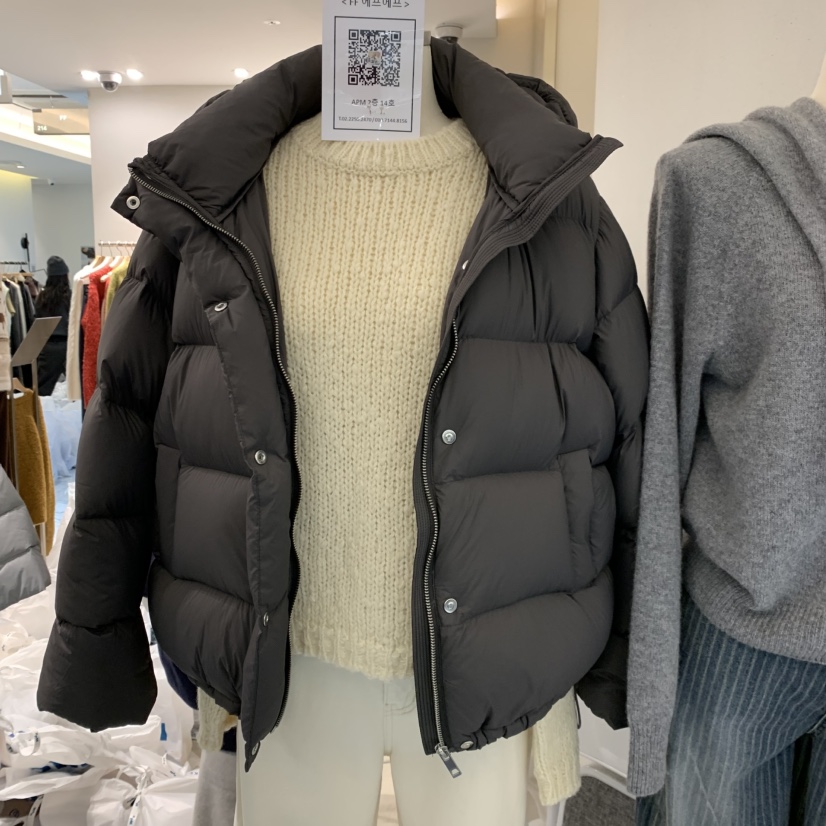 FF東大門㊣代購女裝新款25秋冬人氣熱賣短款羽絨服填充絨鴨FF/SUNDAY短款羽絨服圖色1