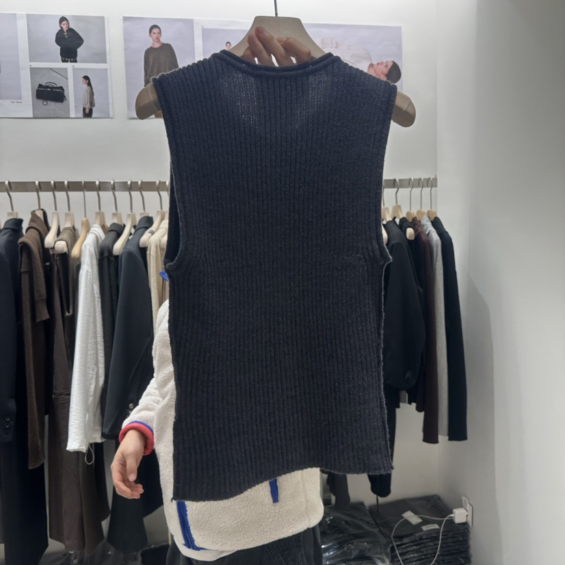 HAUTTE-P東大門㊣代購女士新款時尚推薦25秋冬熱賣職業馬甲HAUTTE馬甲