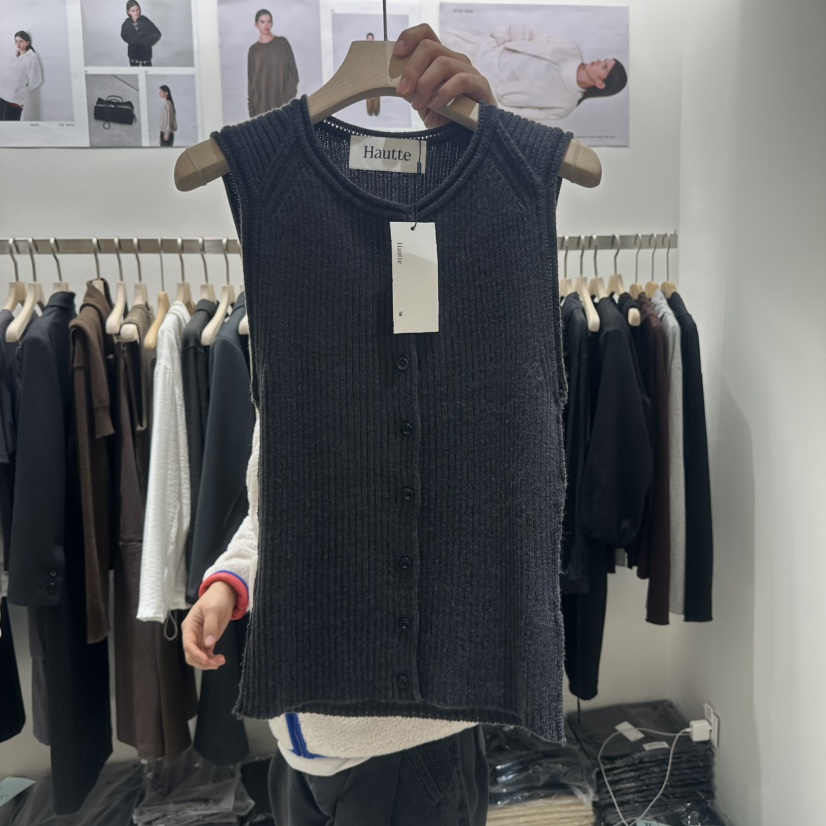 HAUTTE-P東大門㊣代購女士新款時尚推薦25秋冬熱賣職業馬甲HAUTTE馬甲圖色2