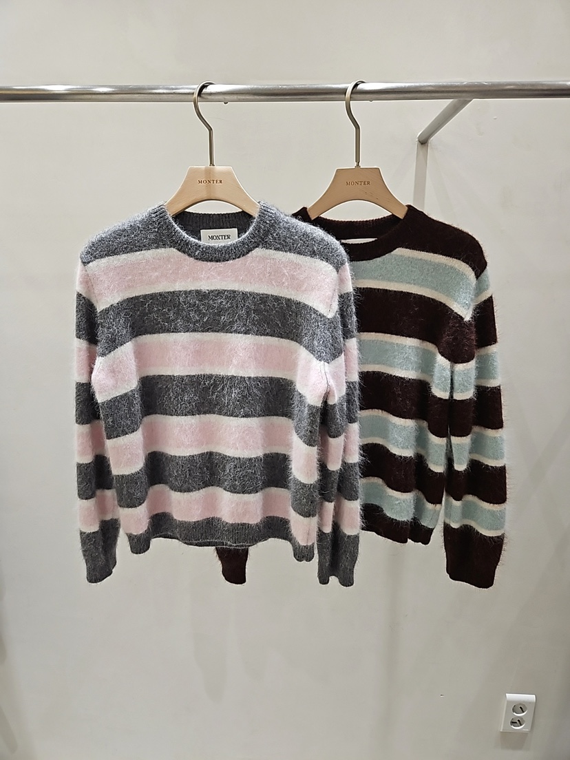 MONTER東大門㊣直郵女裝新款人氣時尚熱賣25秋冬休閑毛衣浣熊MONTER毛衣