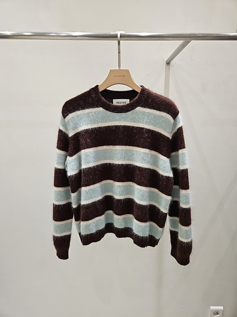 MONTER東大門㊣直郵女裝新款人氣時尚熱賣25秋冬休閑毛衣浣熊MONTER毛衣圖色2