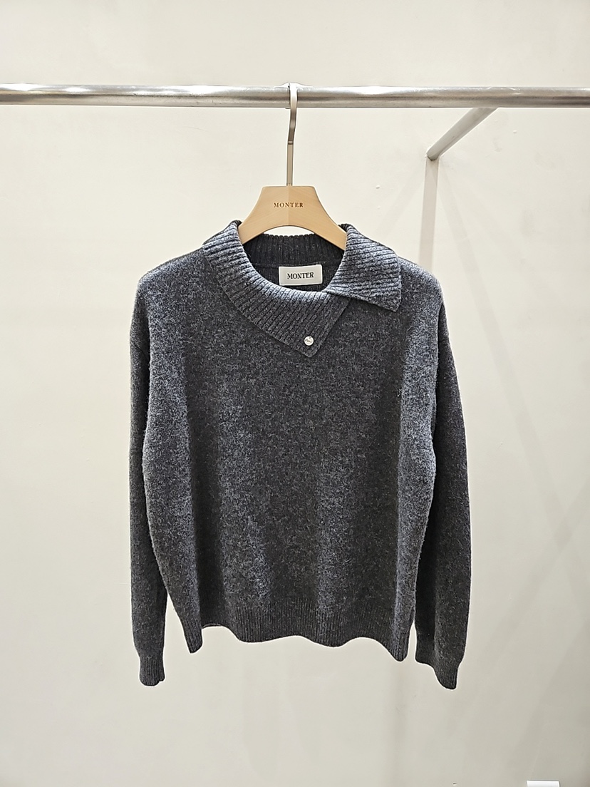 MONTER東大門㊣代購女士新款休閑時尚25秋冬真品職業人氣毛衣MONTER毛衣圖色2