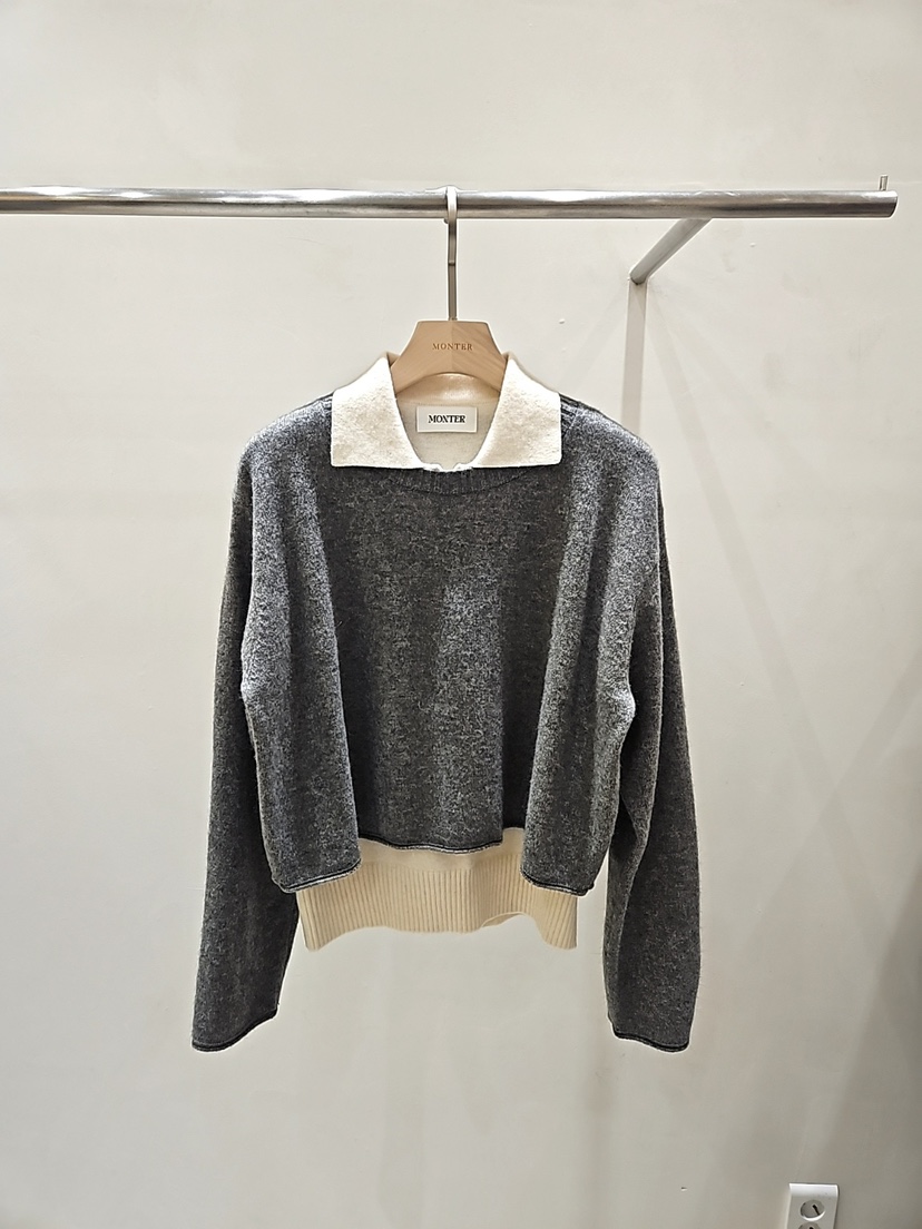 MONTER韓國代購㊣女士新款25秋冬真品推薦休閑人氣套裝套裝MONTER套裝圖色2