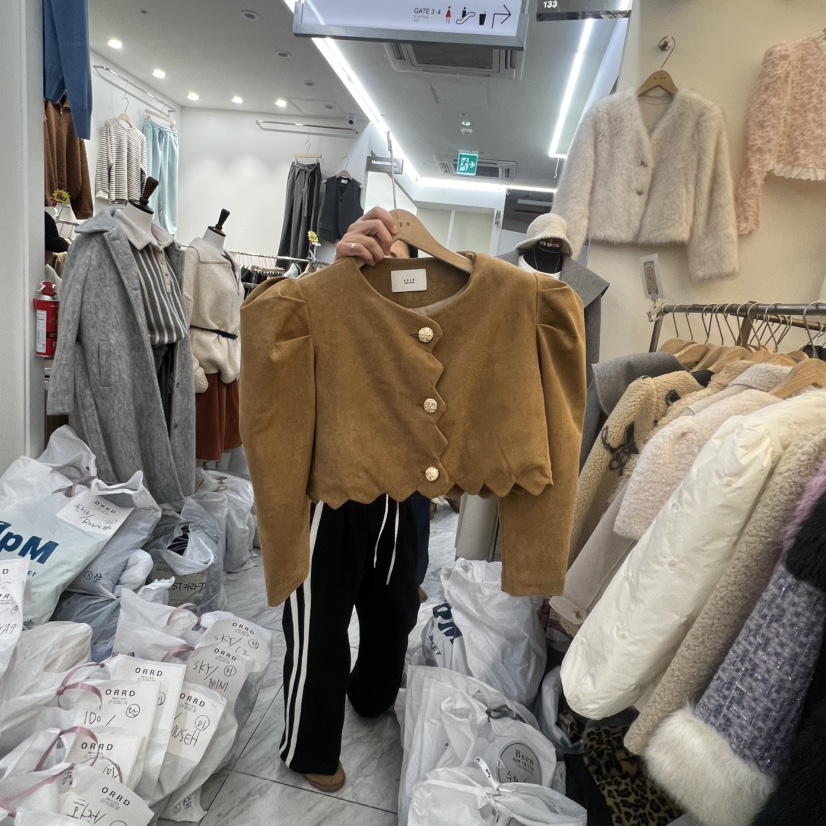 BEEN-A韓國直郵㊣女裝新款休閑人氣25秋冬職業推薦時尚夾克BEEN-A夾克圖色1