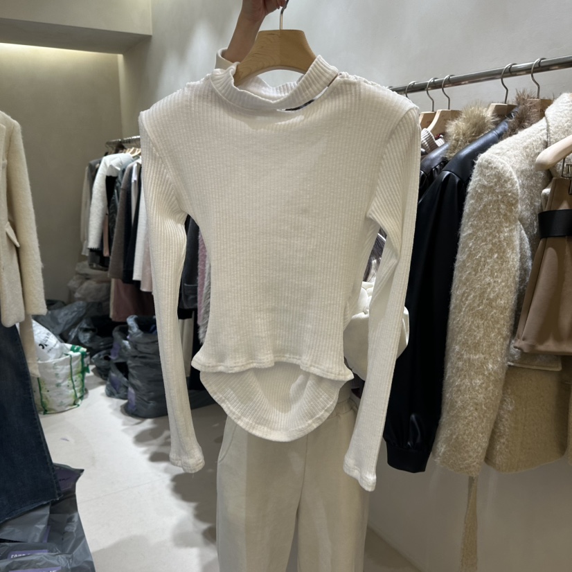 FOUREIGHT韓國代購㊣女裝新款休閑人氣熱賣真品職業長袖T恤FOUR EIGHT長袖T恤