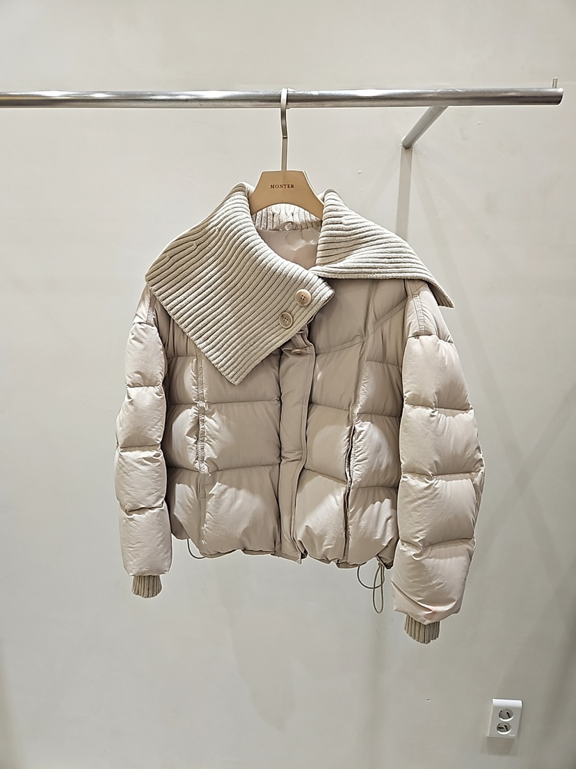 MONTER東大門㊣代購女裝新款人氣時尚休閑短款羽絨服保暖鵝絨MONTER短款羽絨服圖色1