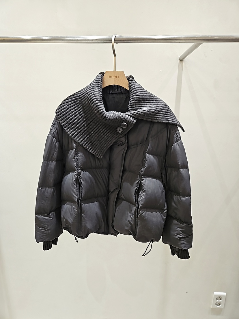 MONTER東大門㊣代購女裝新款人氣時尚休閑短款羽絨服保暖鵝絨MONTER短款羽絨服圖色2