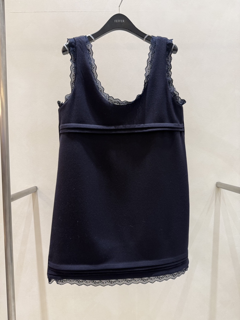 FEFFER韓國代購㊣女士新款25秋冬真品熱賣時尚人氣連衣裙蕾絲FEFFER連衣裙圖色2