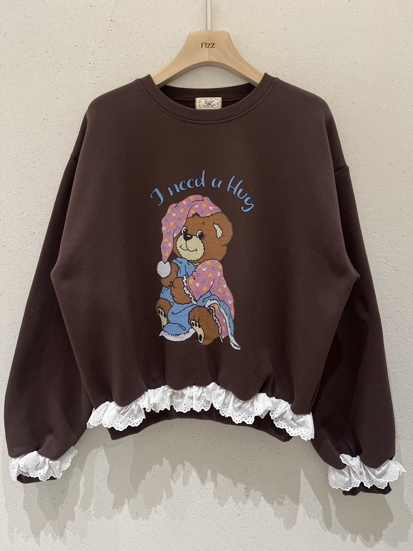 FIZZ東大門㊣直郵女裝新品熱賣職業真品人氣休閑時尚推薦衛衣FIZZ衛衣圖色1